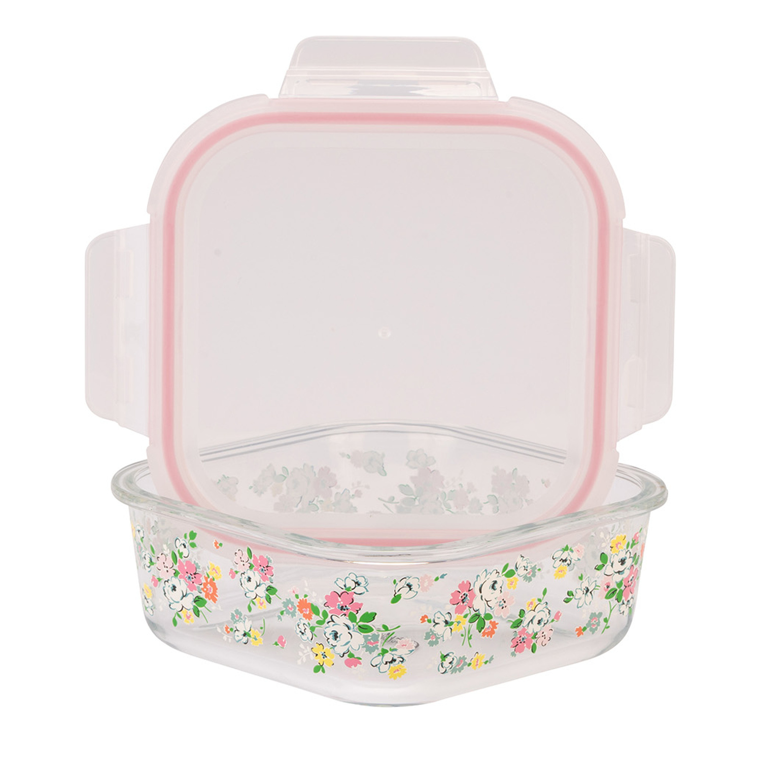 Food Storage Container: 1 x Cath Kidston Feels Like Home Glass Food Container 1.2L, Glass