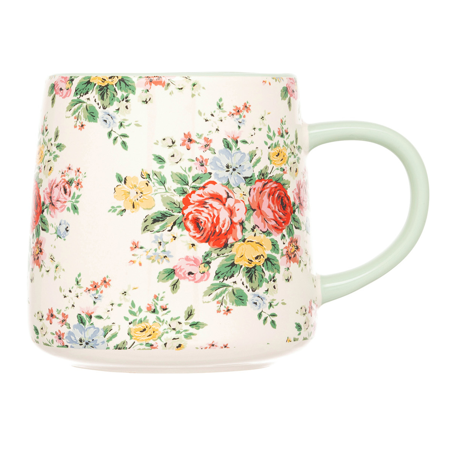 Mug: 1 x 340ml Cath Kidston Feels Like Home Hamstead Sage Billie Mug, Ceramic