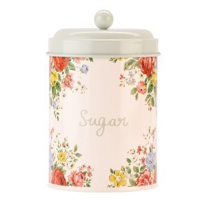 Sugar Canister: 1 x Cath Kidston Feels Like Home Sugar Storage Canister, Metal