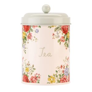 Tea Canister: 1 x Cath Kidston Feels Like Home Tea Storage Canister, Metal