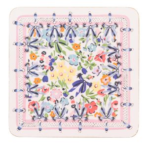 Coaster Set: 4 x Cath Kidston Harmony Ditsy Coasters, Cork Backed
