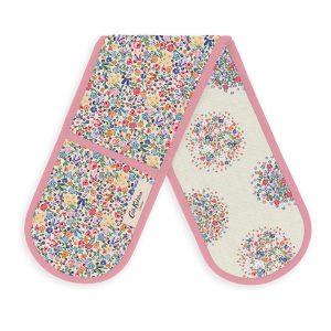 Oven Glove: Cath Kidston Harmony Ditsy Double Oven Glove, 100% Cotton