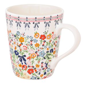 Mug: 1 x 375ml Cath Kidston Harmony Ditsy Bow Stanley Mug, Ceramic