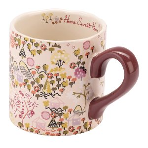 Mug: 1 x 240ml Cath Kidston Home Sweet Home Shortie Mug, Ceramic