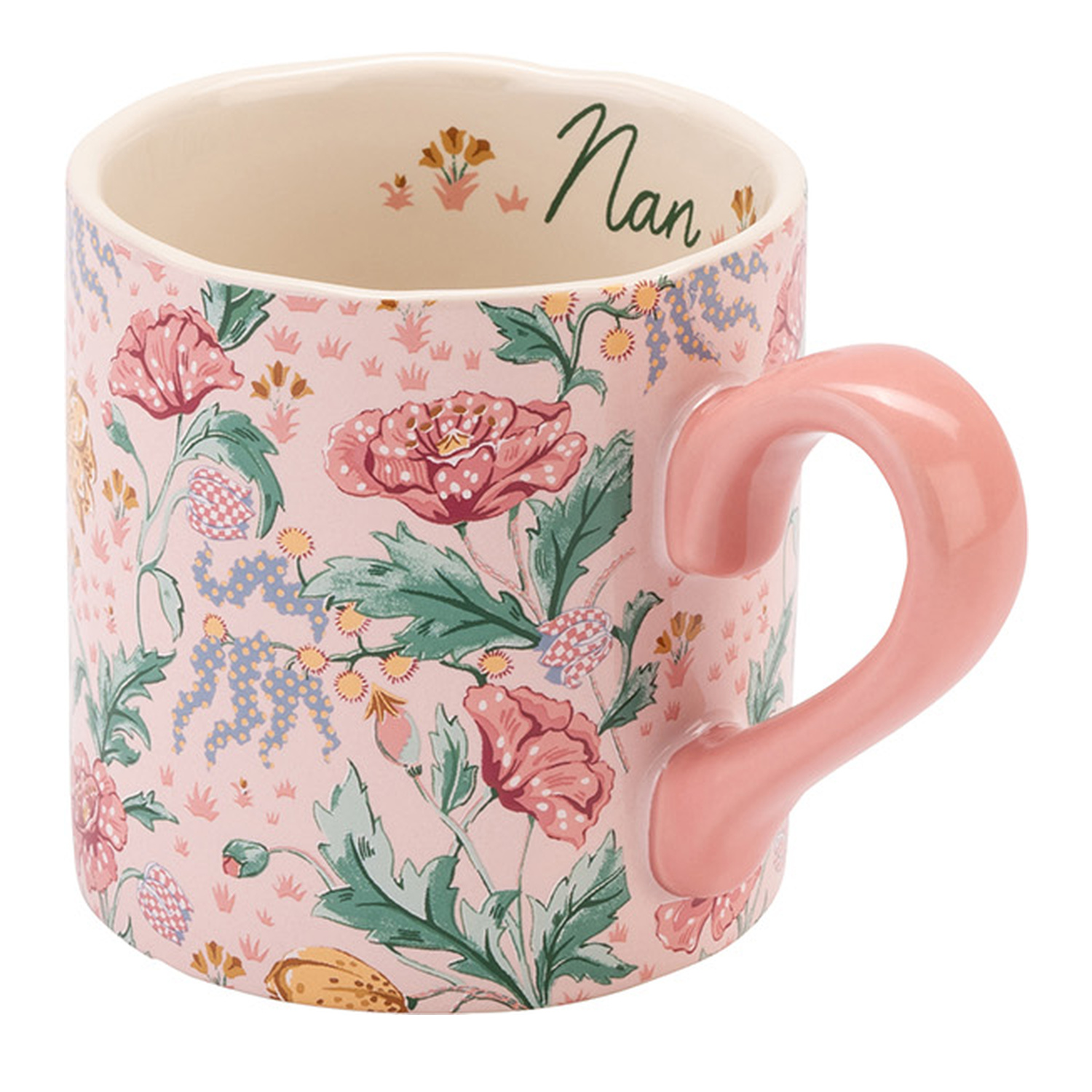 Mug: 1 x 240ml Cath Kidston Paint by Numbers Nan Shortie Mug, Ceramic