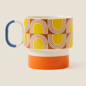 Mug: Orla Kiely Aura Mug Orange
