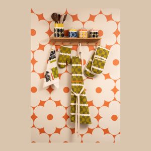 Apron: Orla Kiely Retro Stripe Apron Green
