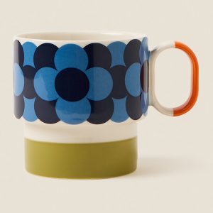 Mug: Orla Kiely Retro Stripe Mug Green