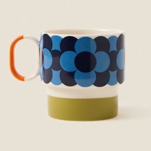 Mug: Orla Kiely Retro Stripe Mug Green
