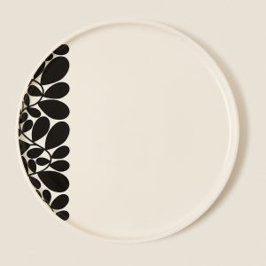 Dinner Plate: Orla Kiely Sycamore Stripe Dinner Plate Black
