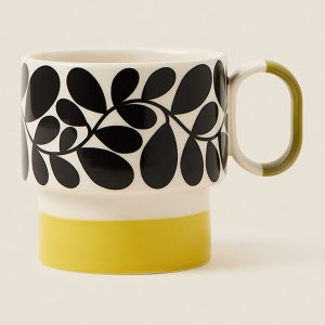 Mug: Orla Kiely Sycamore Stripe Mug Yellow