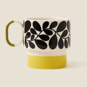 Mug: Orla Kiely Sycamore Stripe Mug Yellow