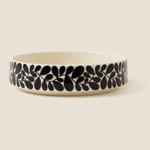 Pasta Bowl: Orla Kiely Sycamore Stripe Pasta Bowl Black