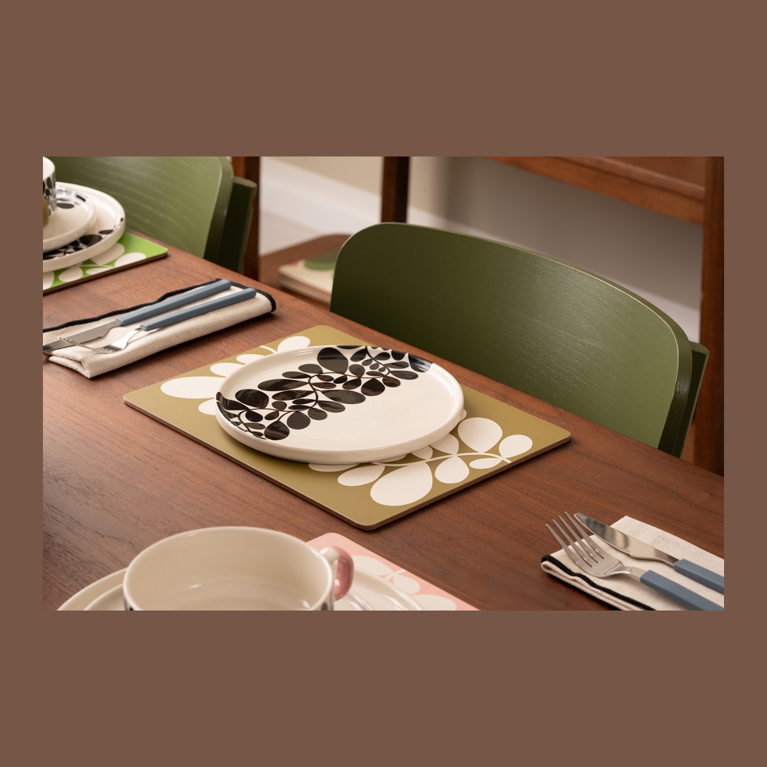 Side Plate: Orla Kiely Sycamore Stripe Side Plate Black