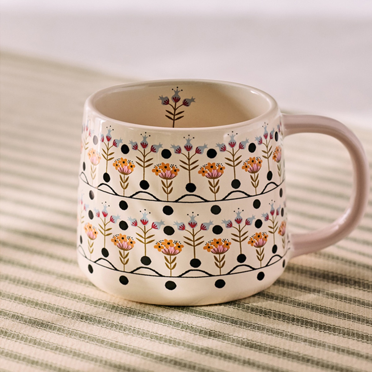 Mug: 1 x Cath Kidston Painted Table Mini Mug, Ceramic
