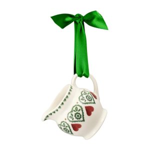 Christmas Tree Decoration: 1 x 60ml Emma Bridgewater Christmas Sampler Tiny Jug, Boxed