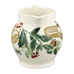 Jug: 0.315 Litre Emma Bridgewater Bring In The Green 1/2 Pint Jug, Ceramic