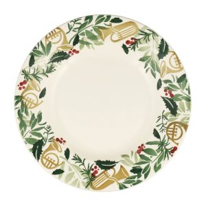 Dinner Plate: 1 x 27cm Emma Bridgewater Bring In The Green 10 1/2 Inch Plate, Ceramic