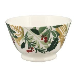 Bowl: 12.5cm Emma Bridgewater Bring In The Green Small Old Bowl, Ceramic
