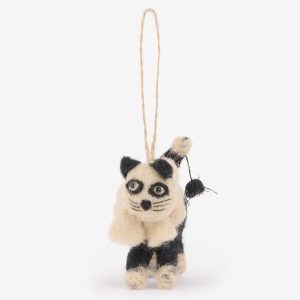 Hanging Decoration: 5cm Sophie Allport Casper Cat Halloween Bauble, Felt