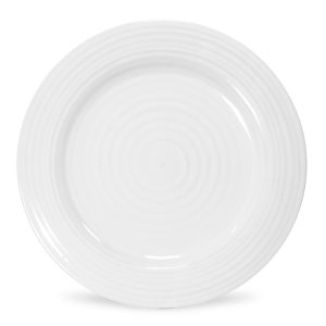 Side Plate Set: 4 x 20.5cm Sophie Conran White Side Plates, Porcelain