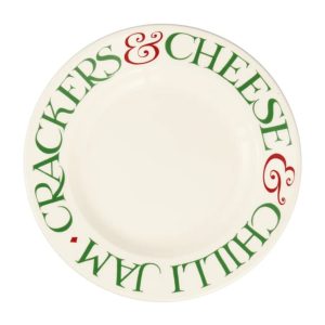 Side Plate: 1 x 16cm Emma Bridgewater Christmas Toast & Marmalade Crackers 6 1/2 Inch Plate, Ceramic
