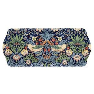 Sandwich Tray: Pimpernel Morris & Co. Strawberry Thief Blue Tray, Melamine