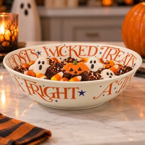 Serving Bowl: 28cm Emma Bridgewater Halloween Toast Wicked Treats Medium Dish, Ceramic