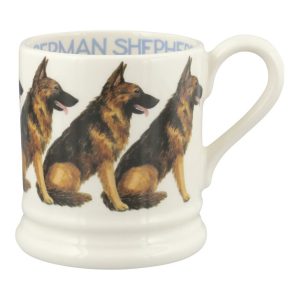 Mug: 1 x 300ml Emma Bridgewater German Shepherd 1/2 Pint Mug, Ceramic