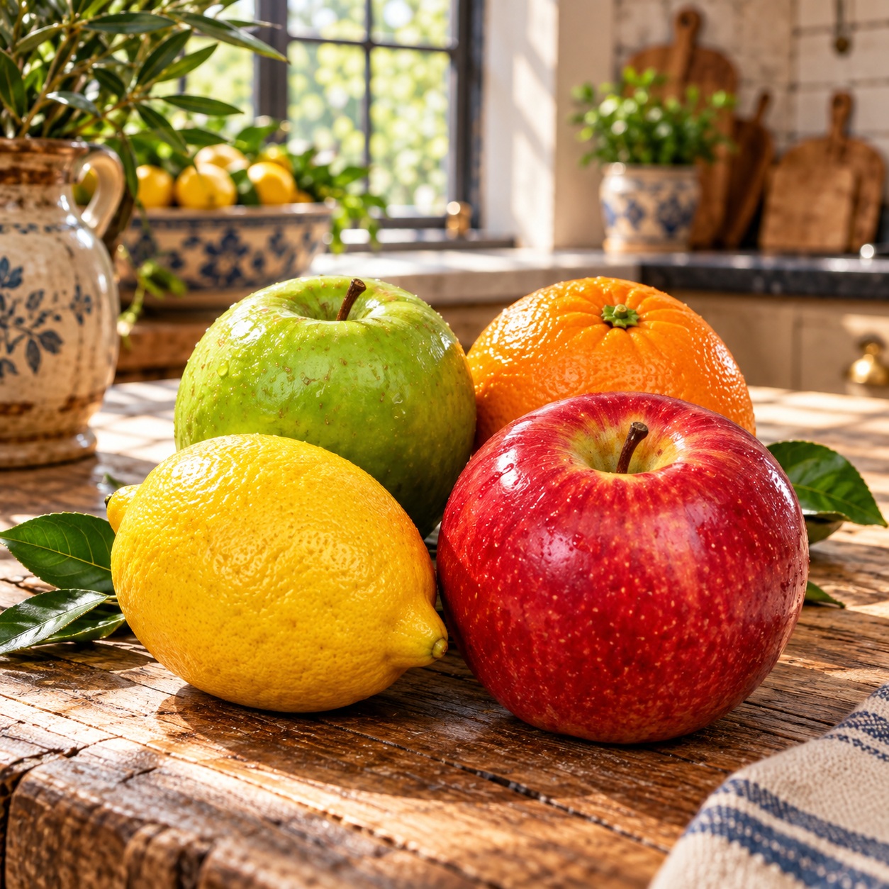 Food Decoration: 4 Assorted Fruit Decorations