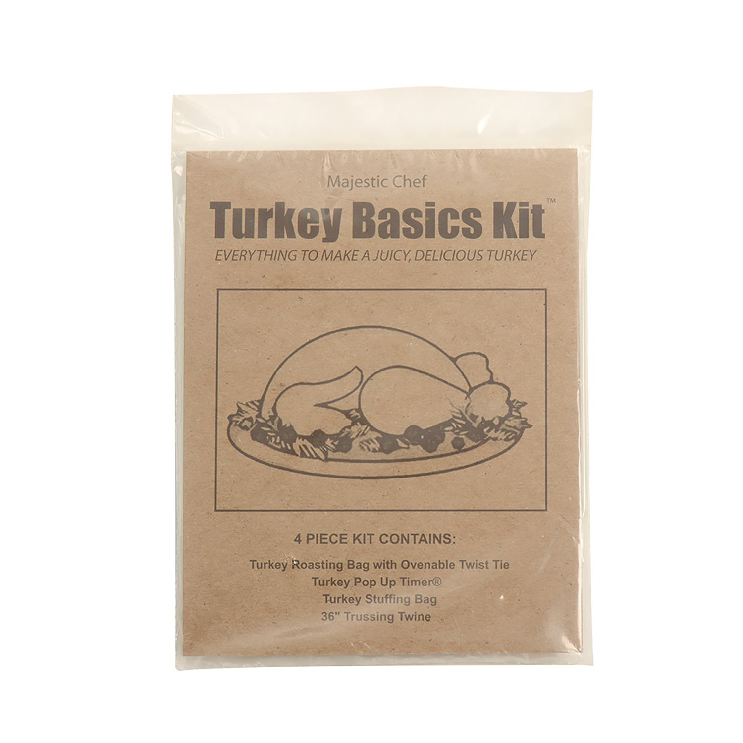 Turkey Roasting Kit: 4 Piece Regency Wraps Christmas Turkey Kit