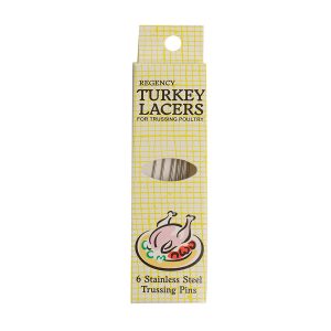 Turkey Lacers: 6 x Regency Wraps Christmas Turkey Trussing Pins, Stainless Steel