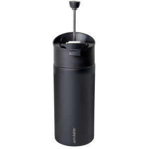 Travel Mug: 350ml Aerolatte Press & Go French Press Travel Mug, Black