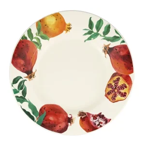 Dinner Plate: 1 x 27cm Emma Bridgewater Festive Pomegranate Large Dinner Plate, Ceramic