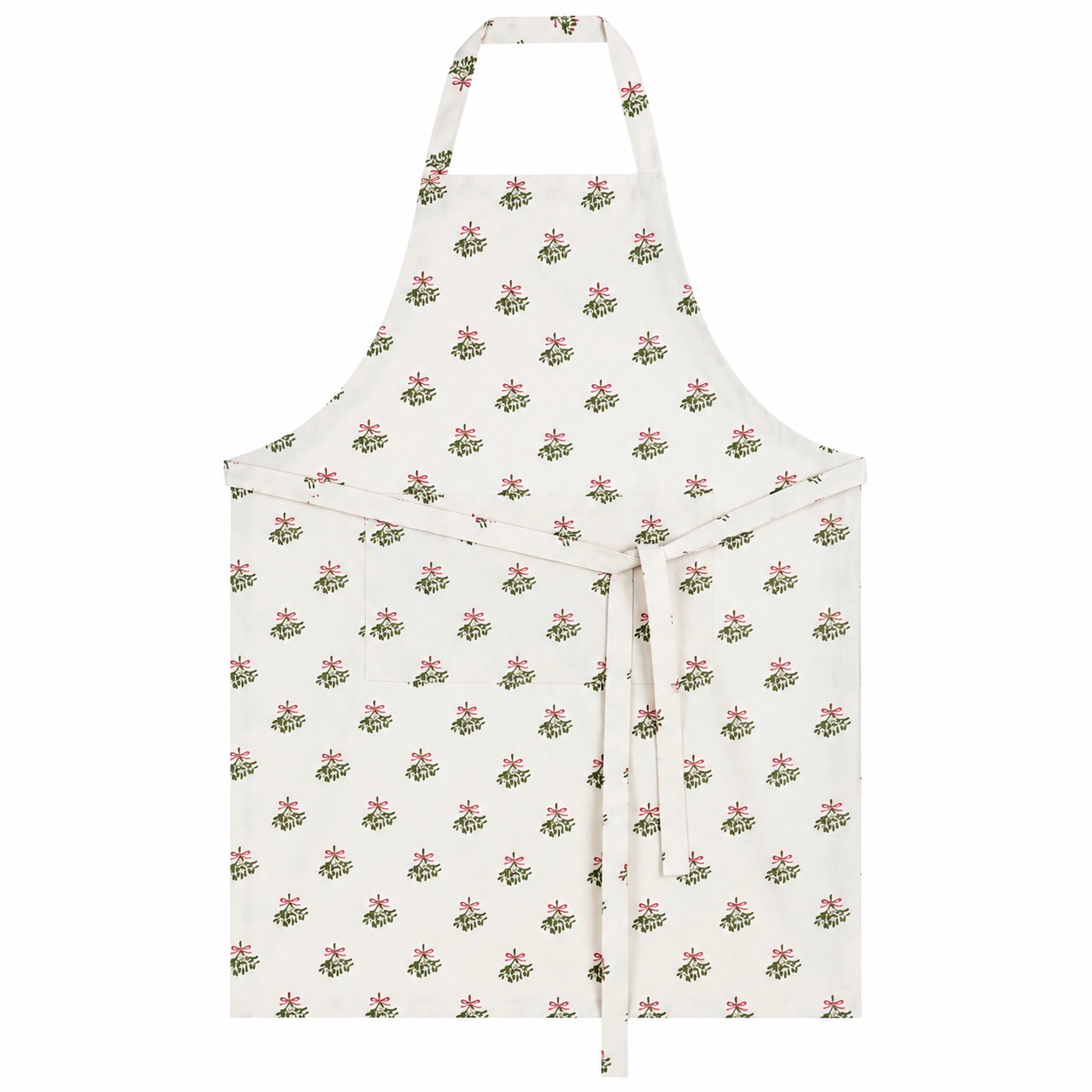 Apron: 90cm x 72cm Sophie Allport Mistletoe Apron, Cotton